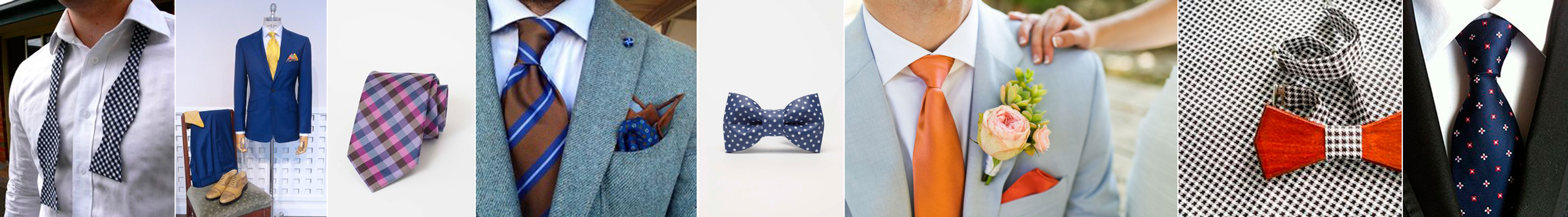 trendy ślubne 2016 - kolorowe dodatki w stroju Pana Młodego - muszka, krawat, poszetka