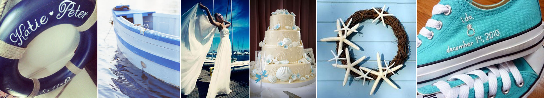 poradnik ślubny wedding planner'ki - kolor morski na ślub inspiracje