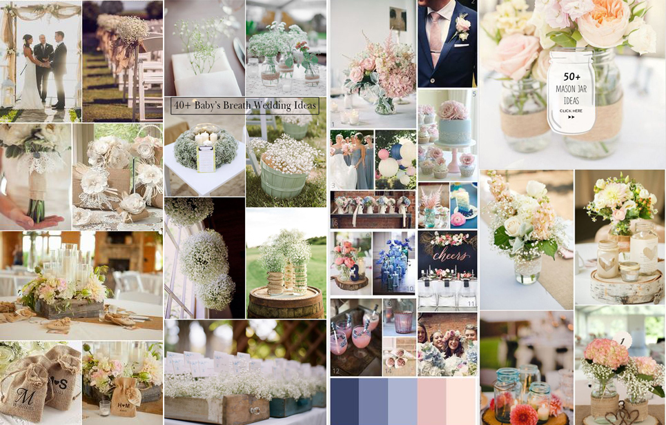 trendy ślubne 2016 - pastelowe dekoracje ślubne - mięta, koral, pudrowy róż