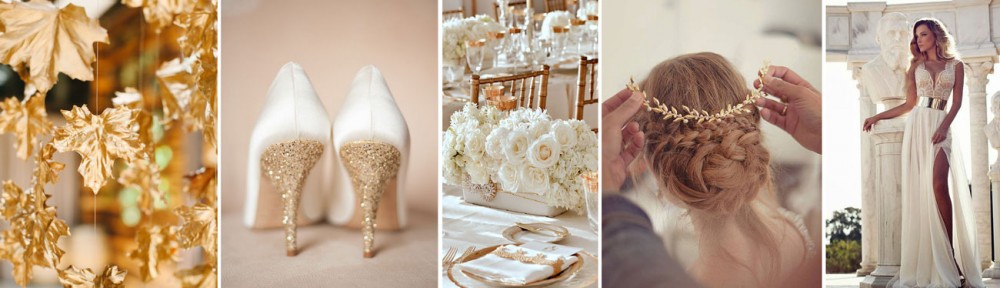 Ślub „Na Bogato”, czyli połyskujące dekoracje w kolorach złotych i srebrnych